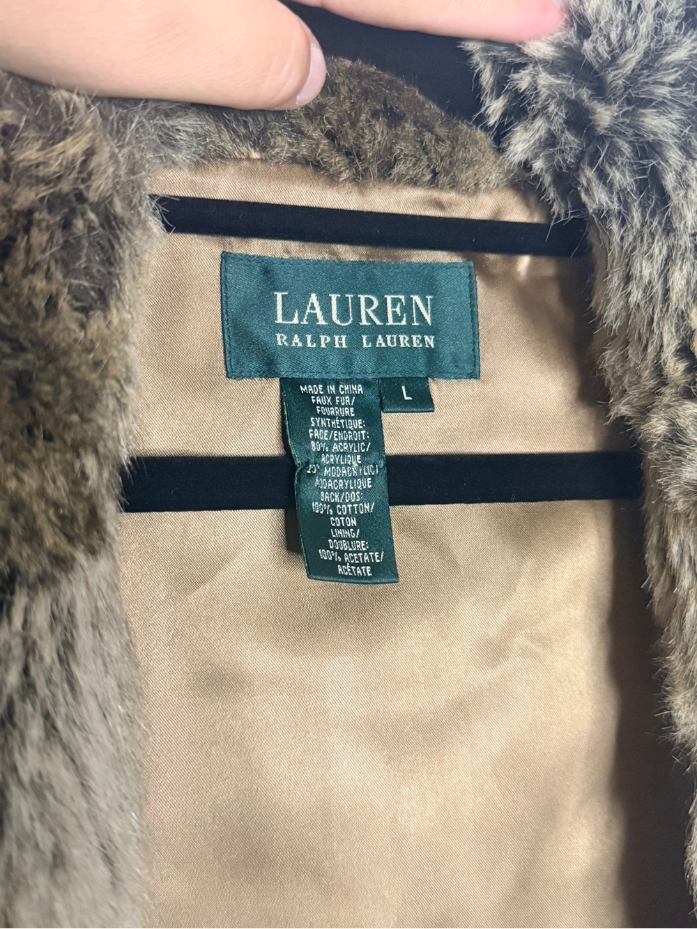 Lauren Ralph Lauren Faux Fur Vest - Picture 2 of 6